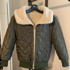 Alex Fairchild faux sheepskin bomber jacket